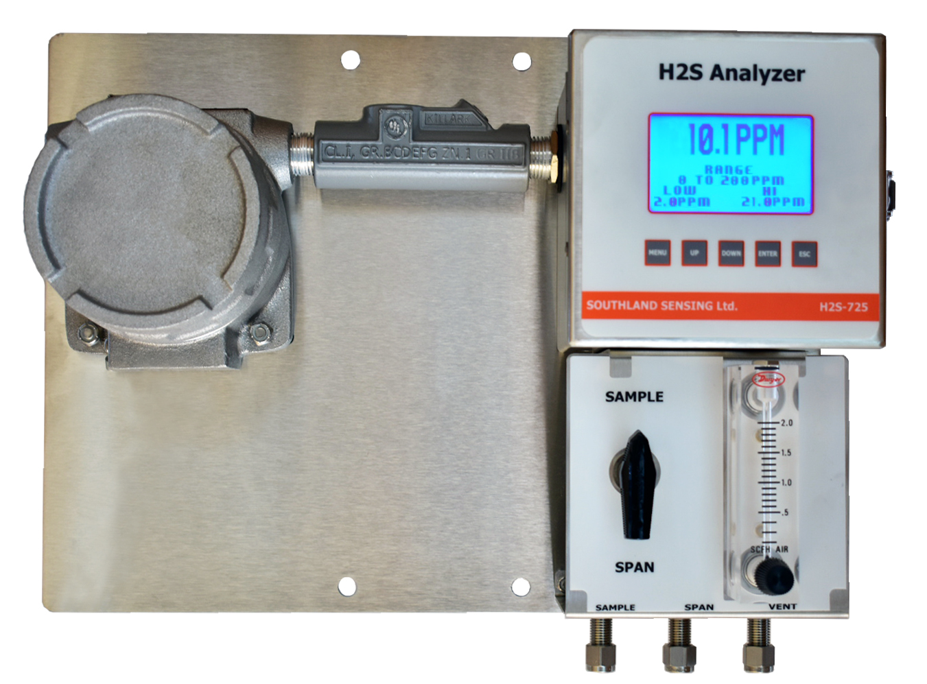 美國(guó)Southland PPM級(jí)H2S硫化氫氣體分析儀